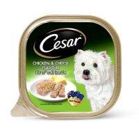 Cesar อาหารถาดสุนัข รสเนื้อไก่และชีส100 กรัม ( 9 units )