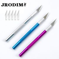 【YF】 Art Cutting Tool Craft Kinfe with Blade Safety Cutter Paper 5pcs Blades Pen Metal Engraving