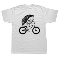 Funny Cute Hedgehog Rider Bike T Shirts Graphic Cotton Streetwear Short Sleeve O Neck Harajuku Hip Hop T shirt Mens Clothing XS-6XL