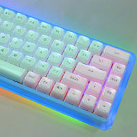Multicolor Jelly Round 117 Key Caps OEM Profile For Cherry MX Mechanical Keyboard Cute Ice Crystal Translucent Backlit Keycaps