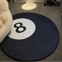 【DT】hot！ Billiards 8 Rug Round Soft Anti-slip Floor Kids Bedroom Carpets Doormat Area