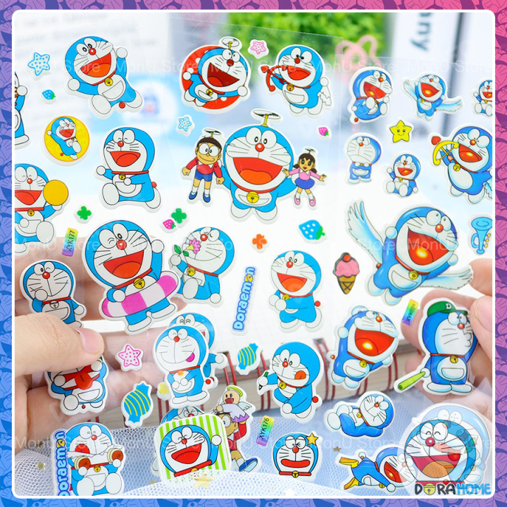 Tấm Sticker Hình Dán Doraemon Doremon 3D Chống Nước Cute Dễ Thương ...