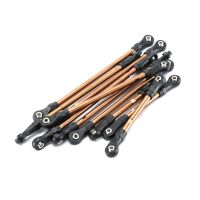 XIN 10PCS ก้านโลหะ Linkage 324MM ฐานล้อสำหรับ TRAXXAS TRX-4 1/10ตีนตะขาบ RC