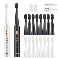 Sonic Toothbrush Adults Electric Toothbrush Rechargeable 4 8 Tooth Brush Heads Oral Nozzle For Toothbrush Dental Sound