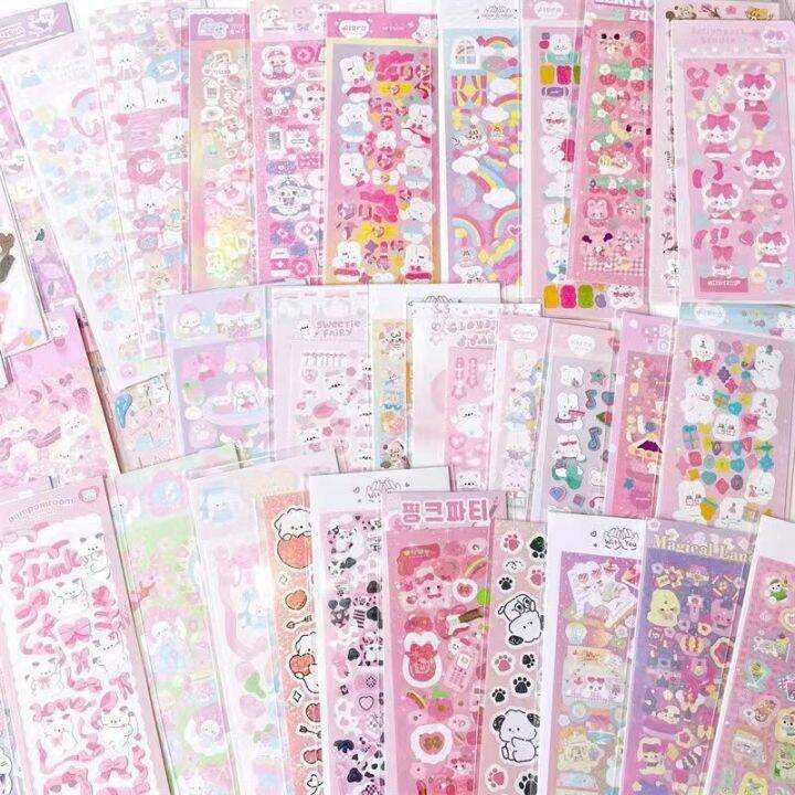 cw-10pcs-kawaii-cartoon-poster-stickers-hand-planner-decoration-scrapbooking-stationery-kids