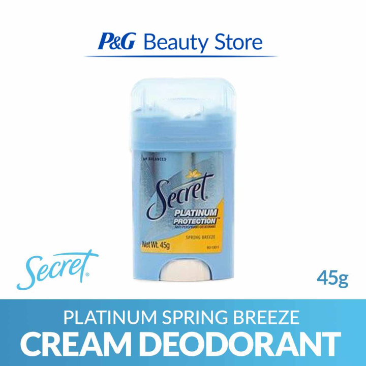 Secret Platinum Cream Deodorant Spring Breeze 45g | Lazada PH