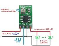 บอร์ดคอนโทรลโมดูล PWM ปรับค่าคงที่30-1500MA ไดรเวอร์ LED DC 3.3V 3.7V 5V สำหรับยูเอสบีแบบมีไฟฉาย LED 18650 Li-Ion