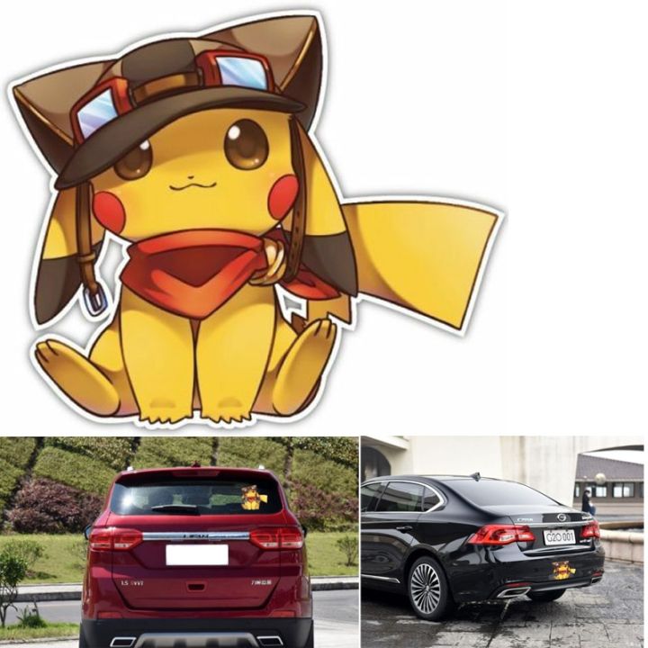 2023-new-shang815558-คุณภาพสูงรถลายการ์ตูนอนิเมะโปเกมอน-pikachu-น่ารักหน้าต่างติดแน่นตกแต่งสติ๊กเกอร์ตกแต่งถอดออกได้-pvc-ภาพจิตรกรรมฝาผนัง