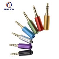 3.5MM Headphone Plug 3/4 Poles Stereo Male Gold Plating Audio Adapter 3.5 Hifi Speaker Earphone Jack AUX Solder Wire Connector