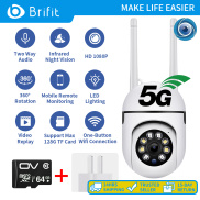 Brifit camera wifi không dây Camera giám sát nhà thông minh xoay 360 Tần