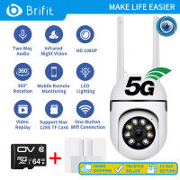 Brifit กล้อง WIFI ไร้สาย หมุนได้ 360° กล้องตรวจสอบบ้านอัจฉริยะ ความถี่คู่ 5G WIFI 1080p กล้องไร้สาย การตรวจสอบแบบเรียลไทม์ การโทรสองทาง การติดตามอัตโนมัติอัจฉริยะ การมองเห็นกลางคืนอินฟราเรดสีเต็มรูปแบบ กล้อง IP ในร่ม