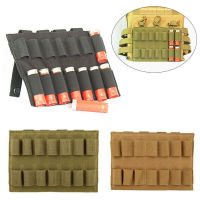 ยุทธวิธีทหาร Molle 12 Gauge 20GA Shell ผู้ถือ14รอบกระสุน Carrier Cartridge กระเป๋าล่าสัตว์กระเป๋า