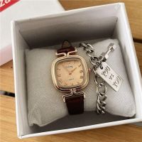 Camellia square small watch for ladies student ins style French niche light luxury temperament retro Roman small dial