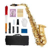 Kowaku NSA-802เอ็บอัลโตแซกโซโฟนเคลือบสีทองเหลือง E Flat Sax W/ถุงมือกรณี