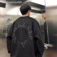 Aolzbiip49h หนังนิ่มรอบคอเสื้อกันหนาวผู้ชายฤดูใบไม้ผลิและฤดูใบไม้ร่วงแนวโน้มแบรนด์INS Street Retroเสื้อผ้าผู้ชายHarajukuเสื้อเหงื่อ