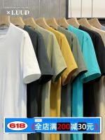 ☾ ZARA Xinjiang combed tight Lose cotton T-shirt solid color versatile short-sleeved daily casual bottoming mens tops