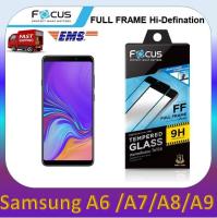 ฟิล์มกระจก เต็มจอ แบบใส ขอบ สีดำ โฟกัส Focus Samsung Galaxy A6 Plus / A7 / A8 / A8 Plus / A 8 Star / A9 full frame tempered glass