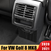 สำหรับโฟล์คสวาเกน VW G Olf 8 MK8 2020 2021 2022ที่เท้าแขนรถกล่องด้านหลังเครื่องปรับอากาศ O Utlet กรอบครอบตัดเครือเถาภายใน