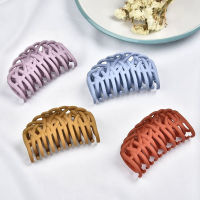 Exquisite Trendy Morandi Cute Hair Clip Korean Version Frosted Large Clip Color Translucent Bath Hair Clip Elegant Headwear