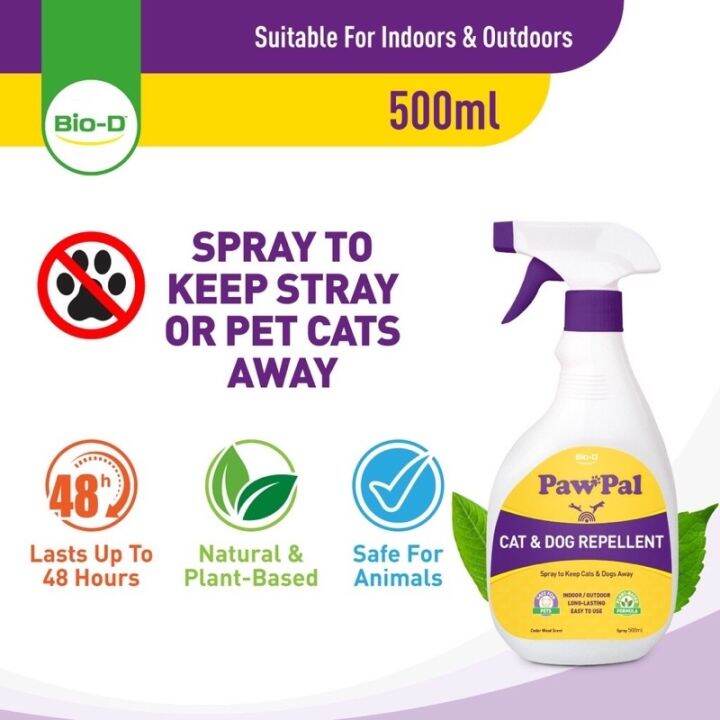 BioD PawPal Cat And Dog Repellent Spray Cedar Wood Fragrance (500 ml