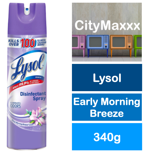 Lysol Disinfectant Spray Early Morning Breeze 340g Lazada Ph 7648