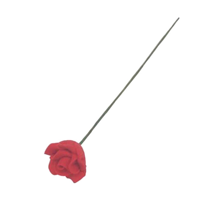 shelleys-โมเดลดอกไม้ของเล่นดอกกุหลาบจำลองสีแดงขนาดเล็กอุปกรณ์เสริมบ้านตุ๊กตา1ชิ้น