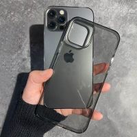 Luxury Transparent Hard Plastic PC Phone Case For iPhone 13 12 11 Pro Max X XR XS Max Mini Shockpoof Clear Black Back Cover