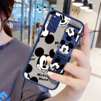 UCUC เคสโทรศัพท์เคสสำหรับ VIVO V19การ์ตูน Mickey Mouse เคสมือถือ เคสโทรศัพท์ เคส สาวกันกระแทก Frosted กลับนุ่มขอบฝาครอบเลนส์ป้องกันเลนส์โทรศัพท์บางเฉียบกรณี (มีสายรัดข้อมือ)