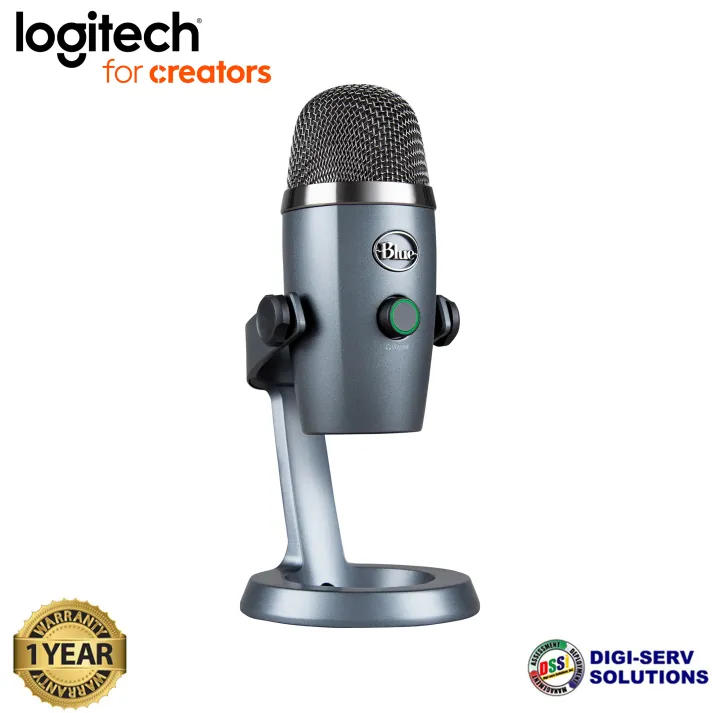 Logitech for Creators Blue Yeti Nano (Shadow Grey) Premium DualPattern