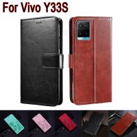 【Sell Well】FDD Y33S F Unda ปกคลุมสำหรับ Vivo กรณีโทรศัพท์เกราะป้องกันหนังสือ Etui Y33 S Y 33วินาทีพลิกกระเป๋าสตางค์หนัง Hoesje C Oque