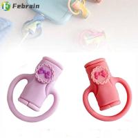 FEBRAIN เครื่องมือจัดเก็บข้อมูลกันแตก,อุปกรณ์เก็บข้อมูลอเนกประสงค์ขนาดเล็ก2 In 1ม้วนสายเคเบิลข้อมูลซิลิโคนที่เก็บสายไฟ Winder