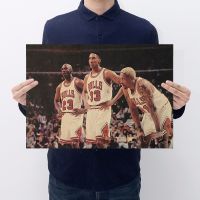 【J038】 The New NBA Star Jordan Etc. C Kraft Paper Series Bar Cafe Bedroom Decoration Painting