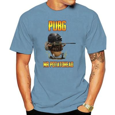 ผู้เล่นไม่ทราบ Battleground Mr Potatohead Mashup เสื้อยืดผู้ใหญ่ Pubg สีสันสดใส O Neck TEE Shirt