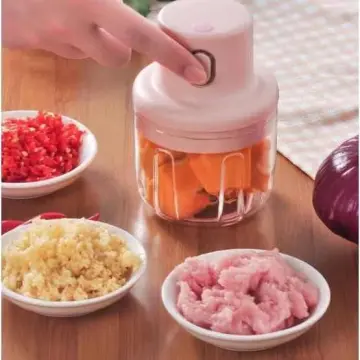 Wireless Electric Mini Garlic Chopper Small Wireless Food Processor  Portable Mini Garlic Choppers Blender Mincing Waterproof USB Charging 350  ml For Ginger Onion Vegetable Meat Nut Chopper 