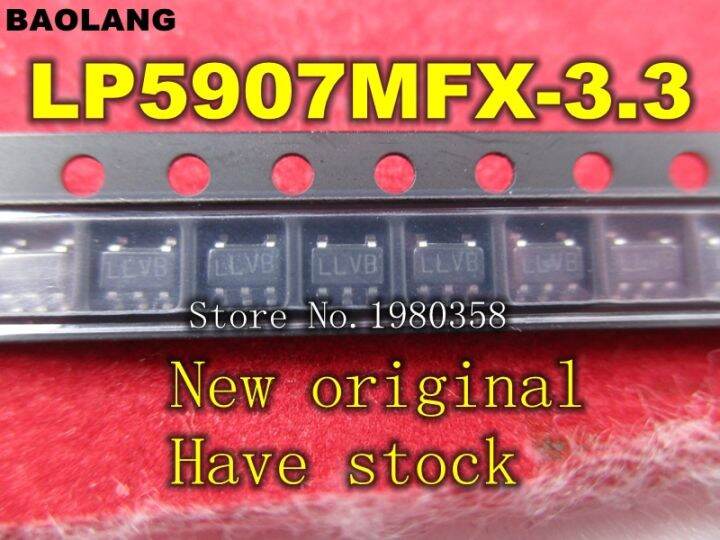 【100%-New】 Freight ฟรี10Pcs LP5907MFX-3.3/NOPB LP5907MFX-3.3 LP5907MFX LP5907 LLVB IC REG LDO 3.3V 0.25A SOT23-5