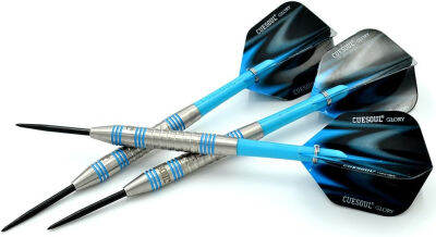 ‎CUESOUL CUESOUL Professional Tungsten Steel Tip Dart Set 85% Tungsten 22g/24g/26g-Glory Series Black Case-N3 24g