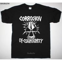 New O-neck Custom Printed Mens T-shirt CORROSION OF CONFORMITY EYE FOR AN EYE SKULL CROSSOVER C.O.C. NEW BLACK T- SHIRT  FPN6