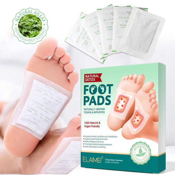 elaimei-แผ่นแปะเท้า-foot-pads-าแพทช์เท้า-แผ่นดีท็อกซ์เท้า-ดีท็อกซ์เท้า-ช่วยล้างสารพิษ-แผ่นแปะเท้าสมุนไพร-แผ่นสมุนไพรแปะเท้า