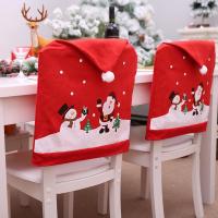 [Best A]✩✫✬ The New Cartoon Santa Claus Snowman Chair Cover Christmas Decorations For Home Restaurant Kitchen Holiday Supplies ✬✫✩