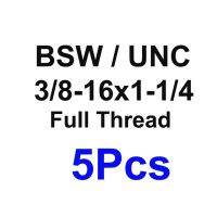 5ชิ้นสกรู3/8-16ตัว Unc/bsw Sus304เกลียวซ็อกเก็ตสแตนเลสสตีลหกเหลี่ยมสลักเกลียวหัวสกรูความยาว3/4Quot; ~ 3Quot;