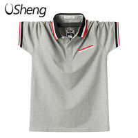 VSHENG 2020 เสื้อยืดโปโลขนาดใหญ่สำหรับผู้ชายขนาดบวก M-6XL ตกแต่งกระเป๋าธุรกิจท็อปส์9449