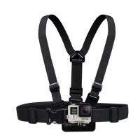 อุปกรณ์เสริมกล้องที่หนีบเข็มขัดสายคล้องอกยืดได้สำหรับ Gopro Hero 4 3 2 Sj 4000 5000 6000 7000กล้องออกกำลังกาย Yi