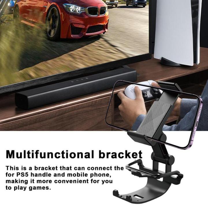 for-ps5-controller-holder-multifunctional-portable-bracket-adjustable-controller-phone-mount-clip-convenient-mobile-game-clip-lightweight-phone-stand-holder-for-travel-home-steadfast