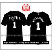 เสื้อยืด New San Antonio spurs VICTOR of the JERSEY ปี2023คุณภาพระดับพรีเมียม