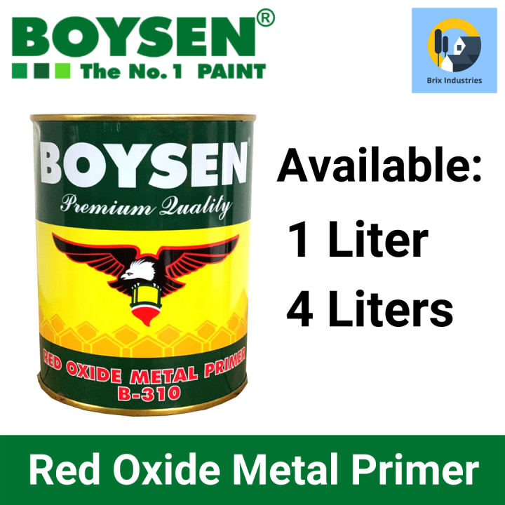 Boysen Red Oxide Metal Primer B-310 1 Liter Or 4 Liters (Gallon) For ...