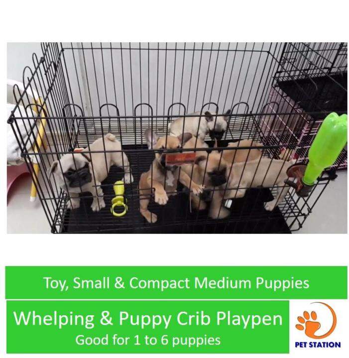 Dog Cage Crate Puppy Crib Whelping Playpen Imported Collapsible