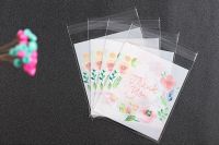 10x10cm Mini plastic cookie packaging bag opp self adhesive bags Transparent gift bag Self sealing candy bag Flower pouch 100pcs Food Storage  Dispens