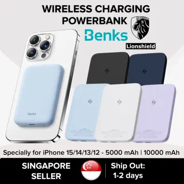 BENKS Magnetic Power Bank, Upgraded 10000mAh Wireless Portable Charger, for  MagSafe Battery Pack with Two-Way 20W USB-C Ports, for iPhone 15/14/13/12
