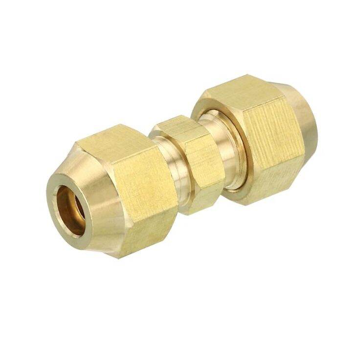 Metric Male Flare Straight Union Brass Fitting Tube OD 6mm 8mm 10mm ...