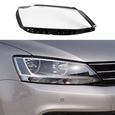 Car Front Head Light Lamp Transparent Lampshade Headlight Shell Cover Lens Mask for Jetta (Sagitar) 2012-2018